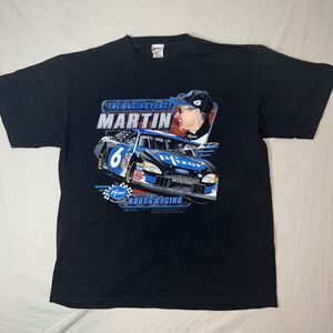 Mark Martin Vintage Nascar Full Graphic T-shirt By Chase Authentics Size XL